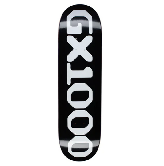 GX1000 Team OG Logo Skateboard Deck 8.5 Black/White