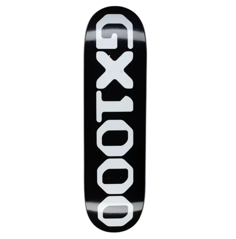 GX1000 Team OG Logo Skateboard Deck 8.5 Black/White