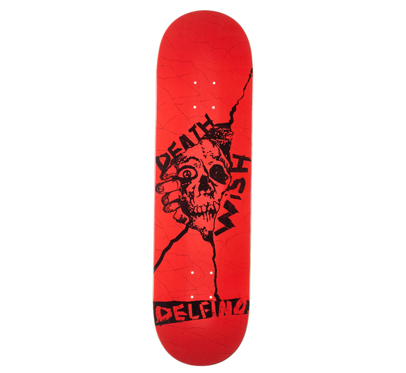 Deathwish Deck Delfino Rot 8.5