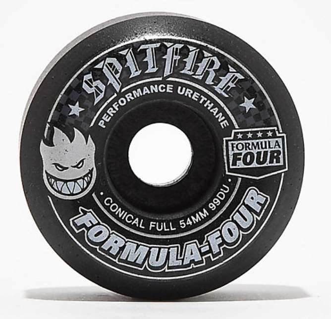 Spitfire Wheels Formula 4 Black Conical Full 54mm 99a