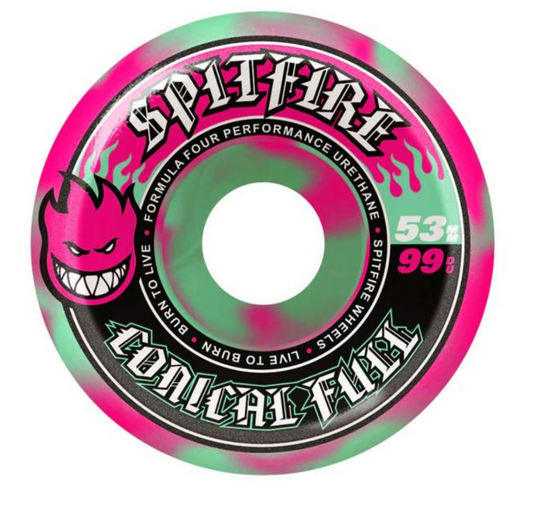 Spitfire Wheels Formula 4 Swirl Conical Full 53mm 99a