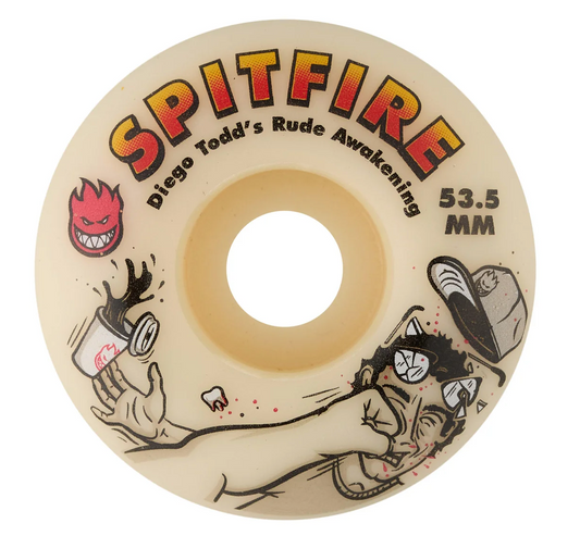 Spitfire Wheels Formula 4 Diego Todd Rude Awakening Classic 53.5mm 99a