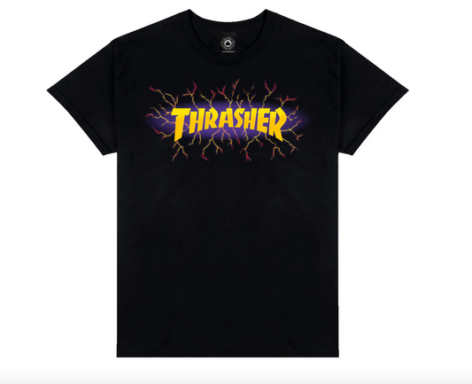 Thrasher SS Tee Lightning Black