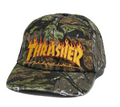 Thrasher Flame Distressed SnapBack Camo