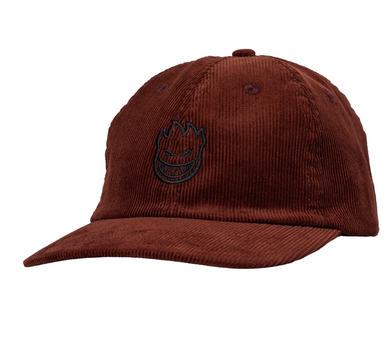 Spitfire Lil Bighead Strapback Hat Dark Red Courduroy