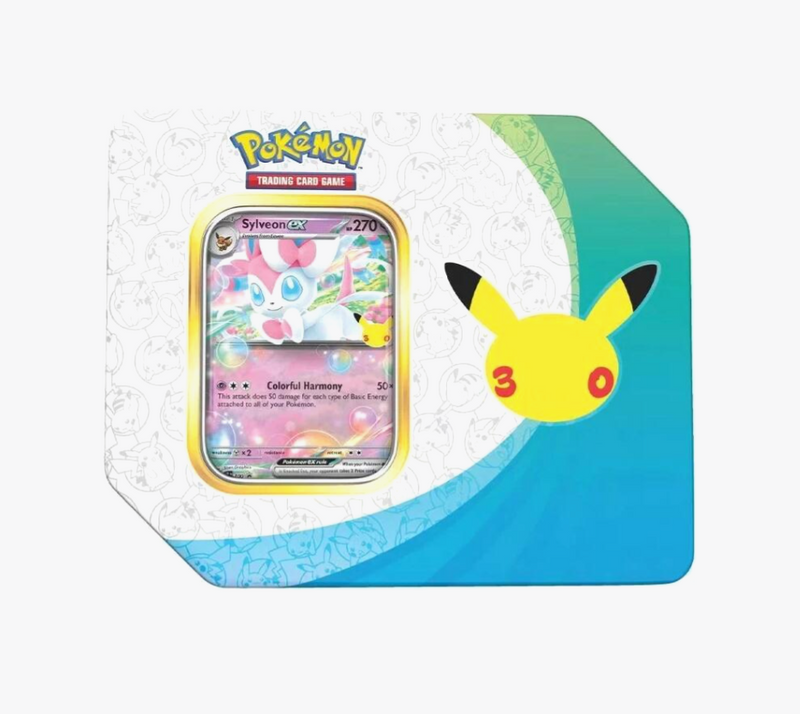 Pokemon 30th Celebrations Sylveon ex Tin