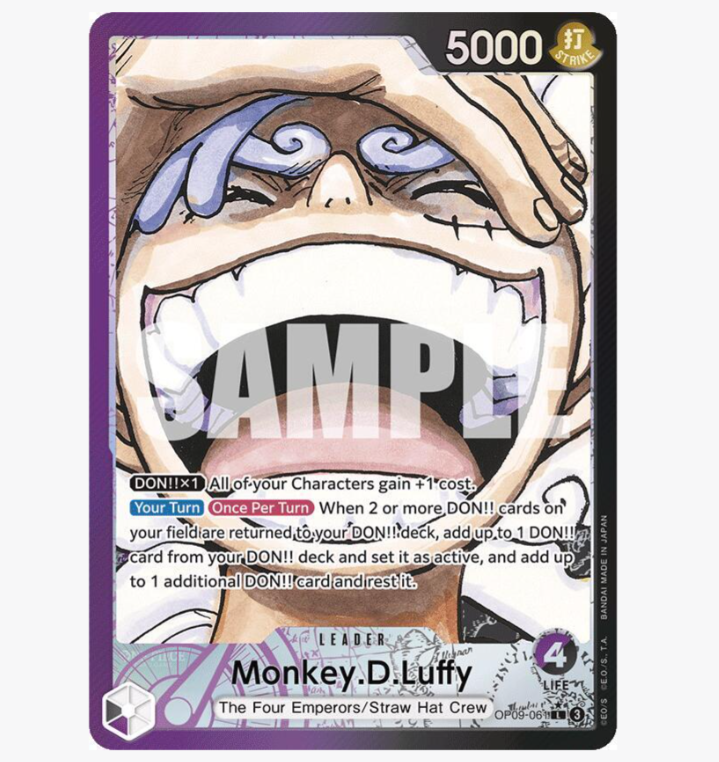 this is an image of One Piece Monkey D. Luffy OP09-061 (Ungraded)