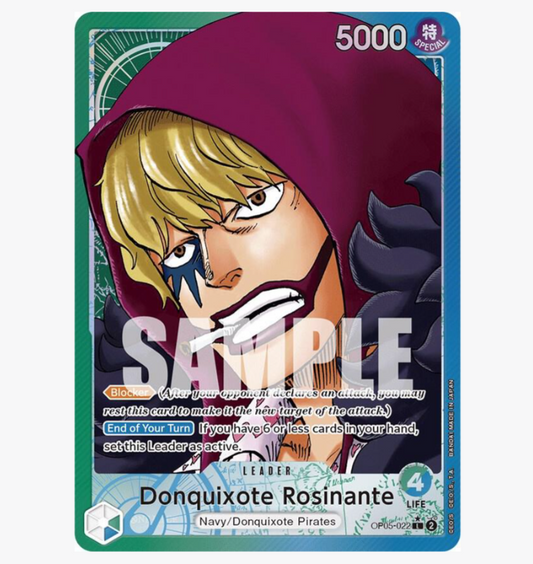 this is an image of One Piece Donquixote Rosinante OP05-022 (Ungraded)