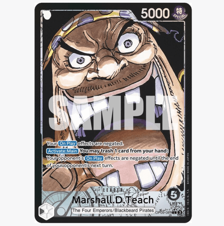 this is an image of One Piece Marshall D. Teach OP09-081 (Ungraded)