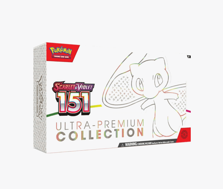 Pokemon TCG 151 Ultra Premium Collection box front showing Mew ex artwork