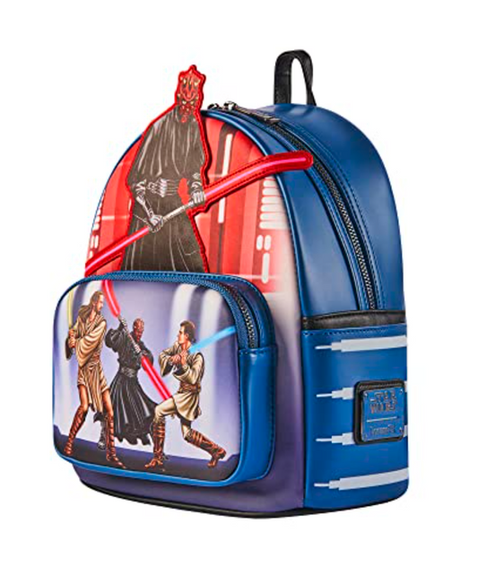 this is an image of Loungefly Darth Maul Villains Backpack with Wallet