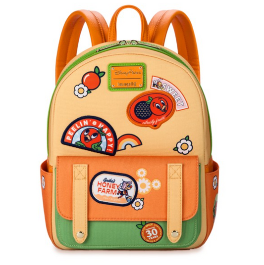 this is an image of Orange Bird Loungefly – EPCOT International Flower & Garden Festival 2025