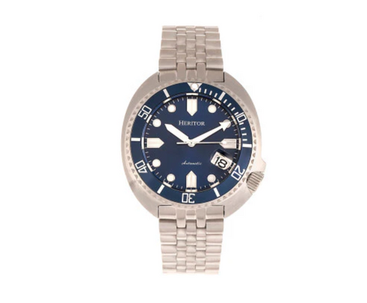Heritor Automatic Morrison Bracelet Watch w/Date - Blue - HERHR7614