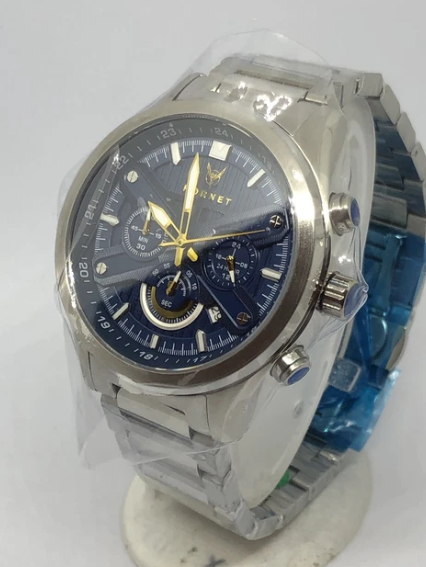 Hornet Men's Chronograph Watch Stainless Steel 50M Water Resistant Japan NEW