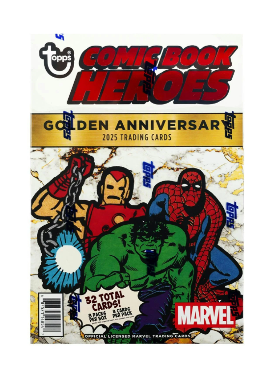Topps 2025 Marvel Comic Book Heroes 1975 Golden Anniversary - Hobby Box