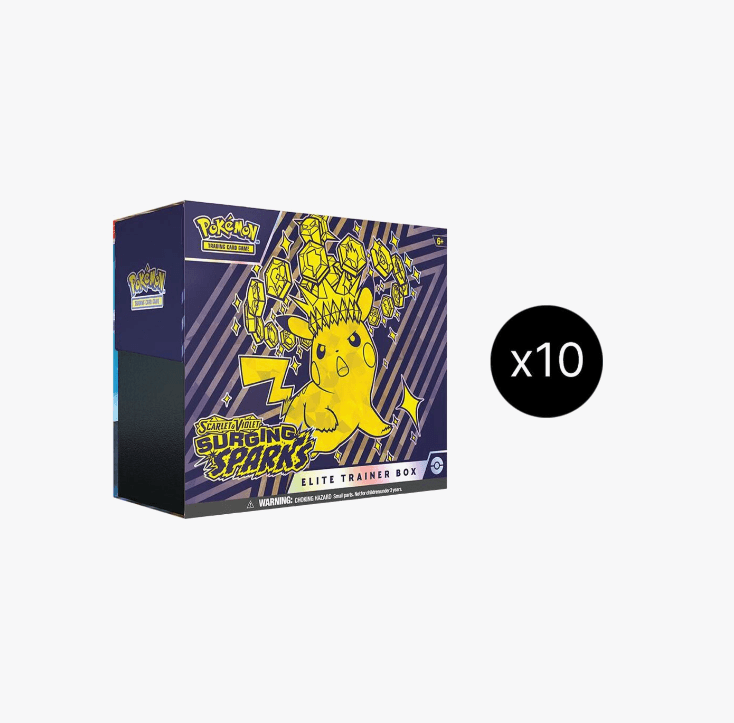 Surging Sparks Elite Trainer Box Case - SV08: Surging Sparks