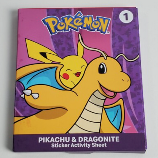 Mcdonalds Pokemon Sticker Activity Sheet