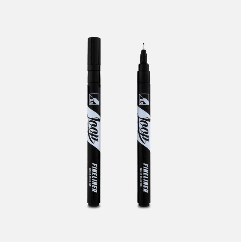 Loop Fineliner 0.5mm Water Based Acrylic Marker