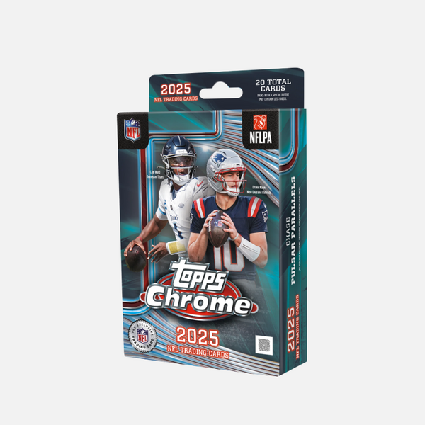 2025 Topps Chrome NFL Football Hanger Box Sealed