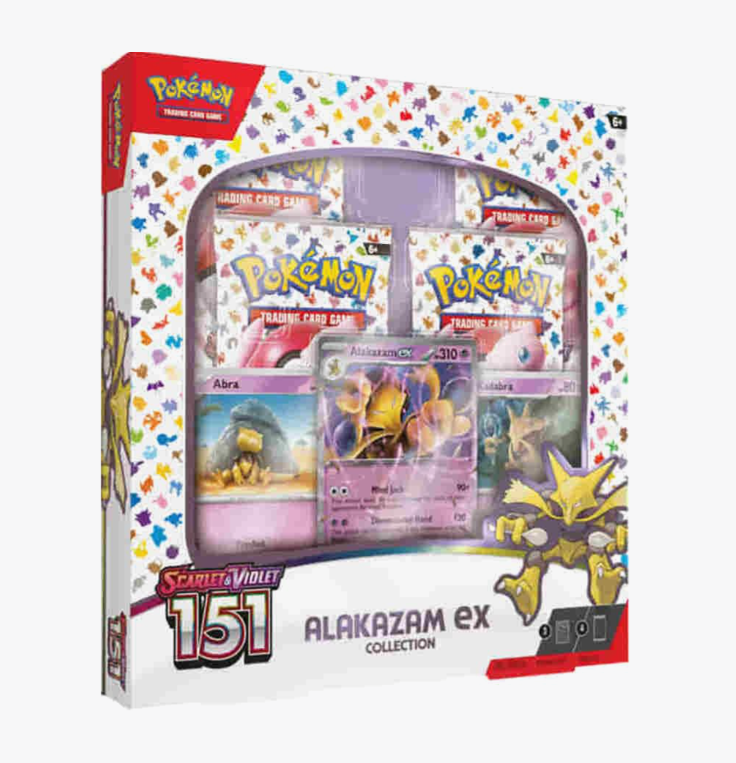 Pokemon TCG Scarlet Violet 151 Alakazam ex Collection product photo of sealed packaging