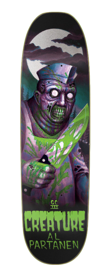 8.8in Partanen Feeding Time XX Creature Skateboard Deck