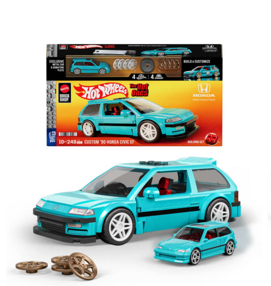 Hot Wheels Mattel '90 Honda Civic EF Building Set
