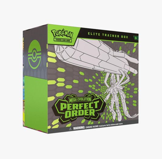 Pokemon TCG Perfect Order Elite Trainer Box packaging showing standard retail box art