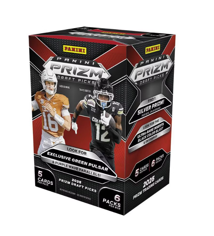 2025 Panini Prizm Draft Picks Football Trading Card Blaster Box product photo