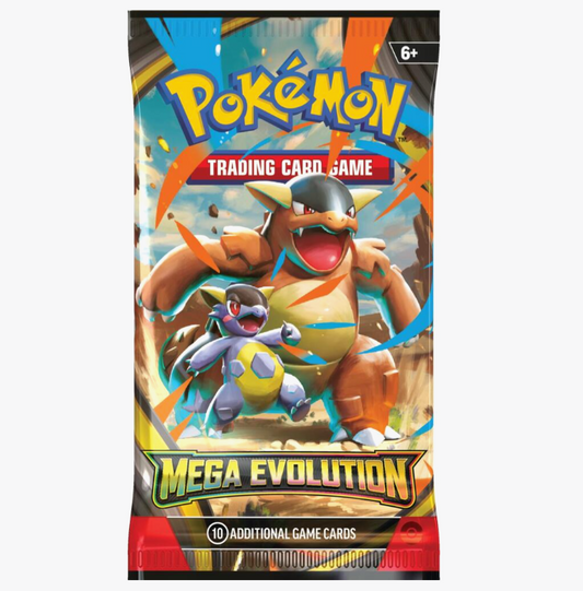 Pokemon TCG Mega Evolution ME01 booster pack front of sealed packaging