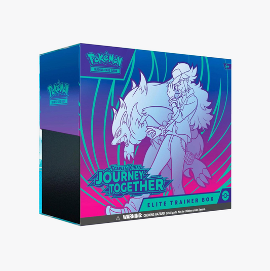 Pokemon TCG Journey Together Elite Trainer Box packaging showing standard retail box art