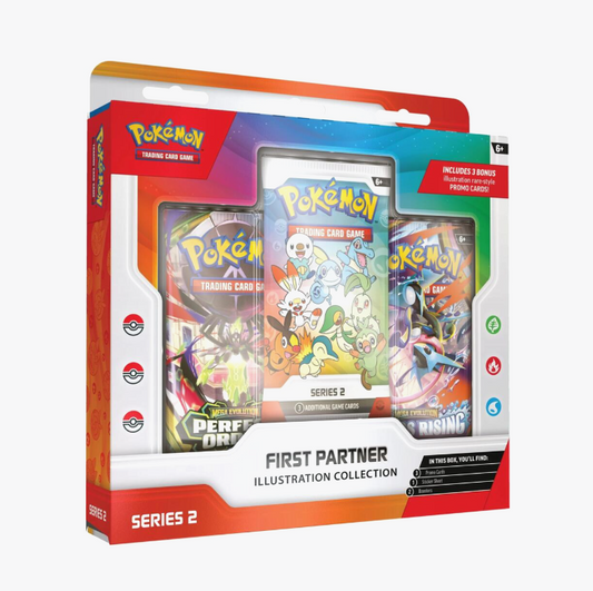 Pokemon TCG First Partner Illustration Collection Series 2 front view factory sealed
