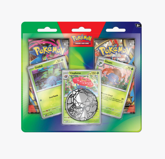 Pokemon TCG Enhanced 2 Pack Blister Oddish Gloom Vileplume product photo of sealed packaging