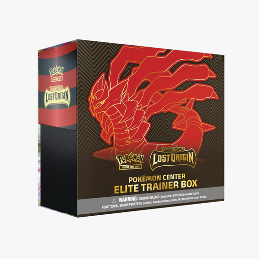 Pokemon TCG Lost Origin Pokemon Center Elite Trainer Box packaging showing Giratina exclusive box art