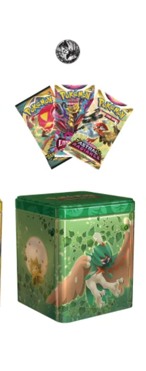 Pokemon 3 Pack Stacking Tins factory sealed showing three stackable tin designs