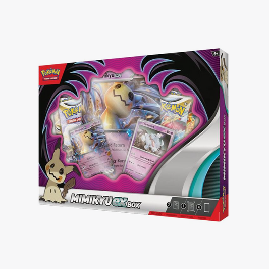 Pokemon TCG Mimikyu ex Box factory sealed showing oversize foil card artwork