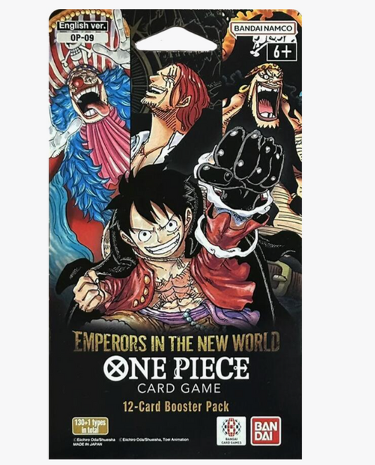 One Piece Card Game Emperors in the New World OP09 sleeved booster pack factory sealed