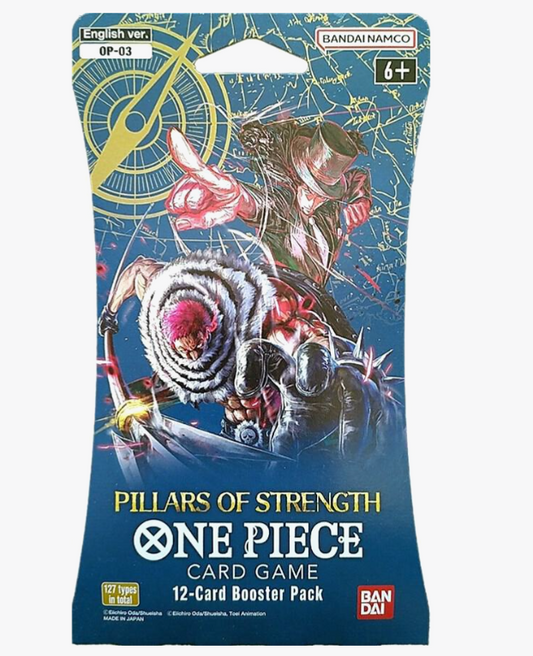 One Piece Card Game Pillars of Strength OP03 sleeved booster pack factory sealed