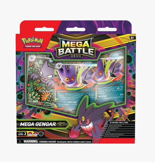 Pokemon TCG Mega Gengar ex Mega Battle Deck factory sealed packaging front view