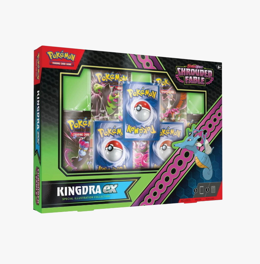 Pokemon TCG Kingdra ex Special Illustration Collection factory sealed showing promo card artwork