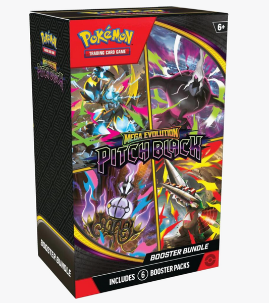 Pokemon TCG Pitch Black Booster Bundle factory sealed packaging showing Mega Darkrai ex artwork