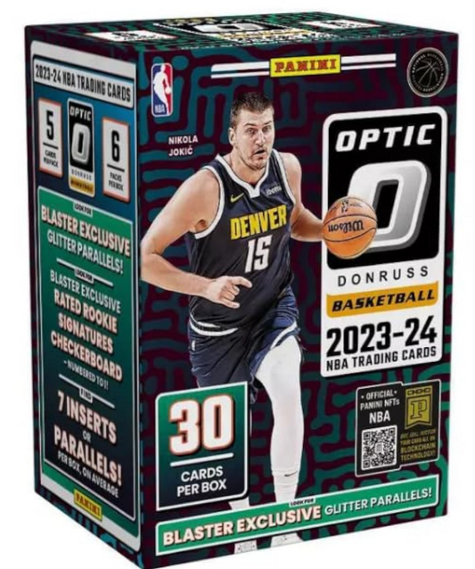 2023-24 Panini Donruss Optic Basketball Blaster Box product packaging