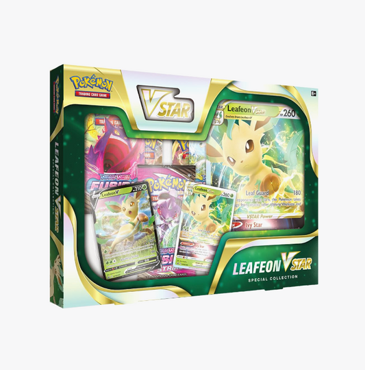 Pokemon TCG Leafeon VSTAR Special Collection SWSH09 front view factory sealed