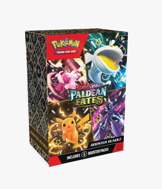 Pokemon TCG Paldean Fates Booster Bundle front view factory sealed