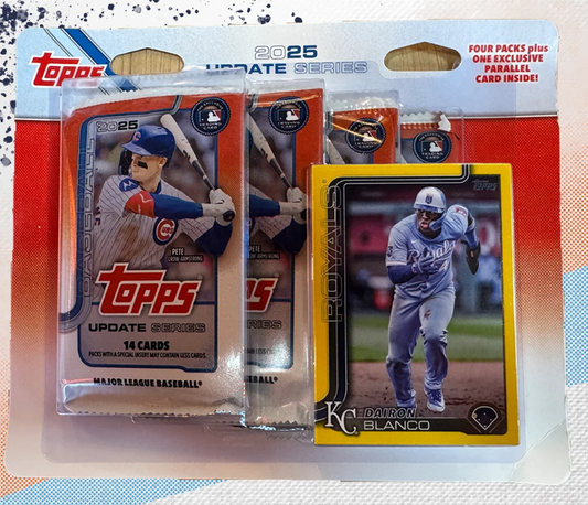 2025 Topps Update Series Baseball 4-Pack Blister front view factory sealed