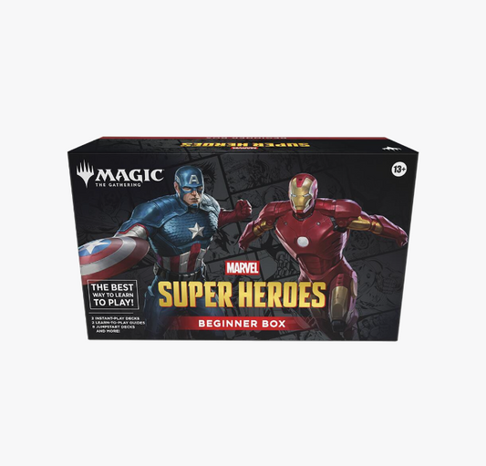 Magic The Gathering Marvel Super Heroes Beginner Box front view factory sealed