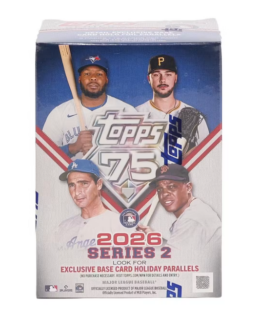 2026 Topps Series 2 Baseball Blaster Box front view factory sealed