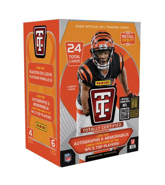 2024 Panini NFL Totally Certified Football Trading Card Blaster Box