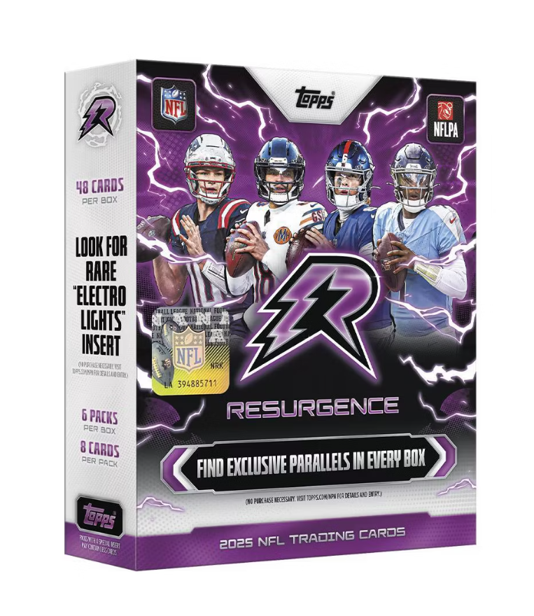 2025 Topps NFL Resurgence Football Trading Card Mega Box
