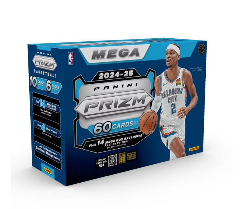 2024-25 Panini NBA Prizm Basketball Trading Card Mega Box