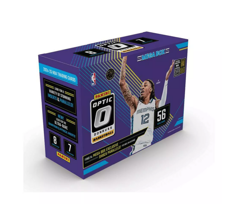 2024-25 Panini NBA Optic Donruss Basketball Trading Card Mega Box
